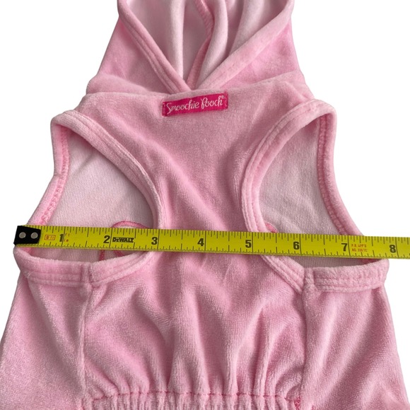 NEW Smoochie Pooch Velour Hoodie Dog Dress Pink Size S - Picture 8 of 9